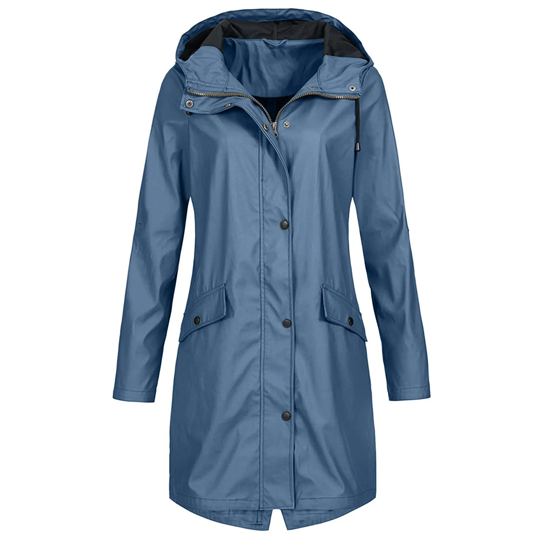 Coat Women Long Hooded Waterproof – Casual