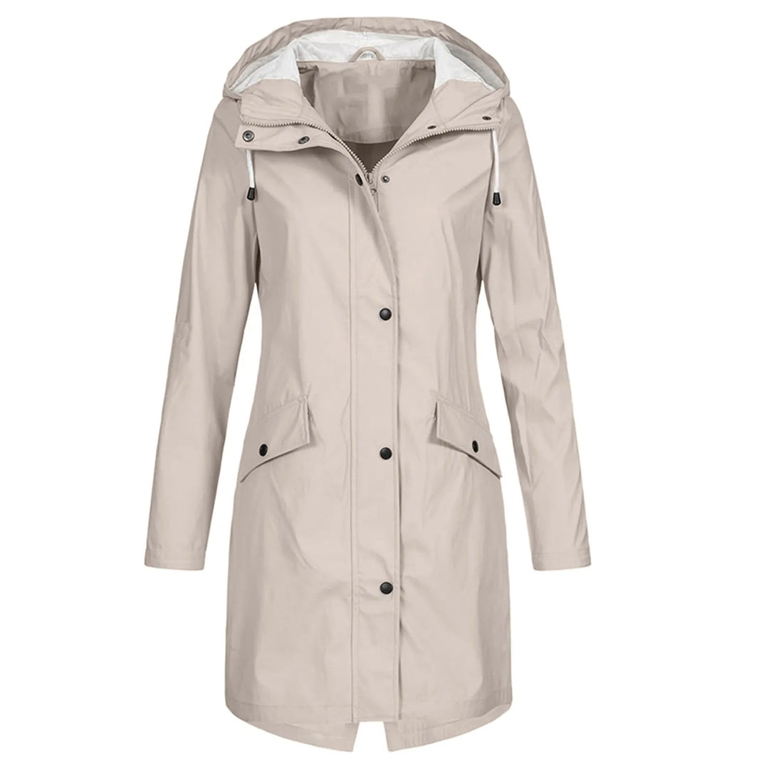 Coat Women Long Hooded Waterproof – Casual