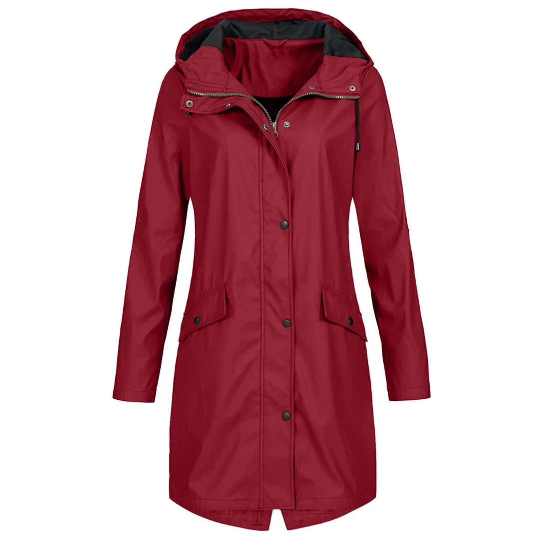 Coat Women Long Hooded Waterproof – Casual
