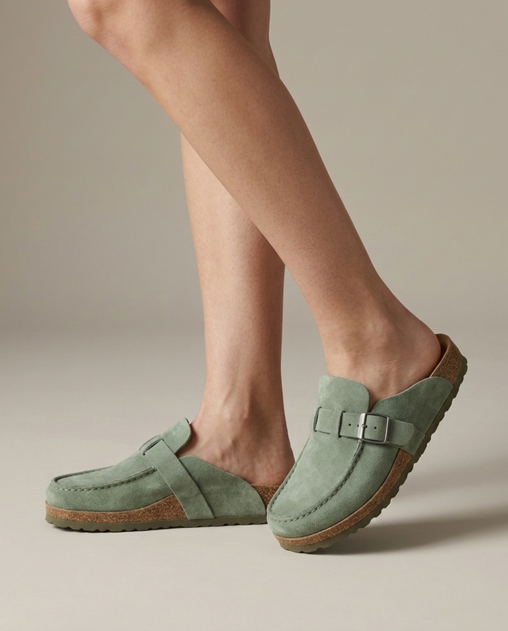Sandals Women Footbed Faux Leather – Summer