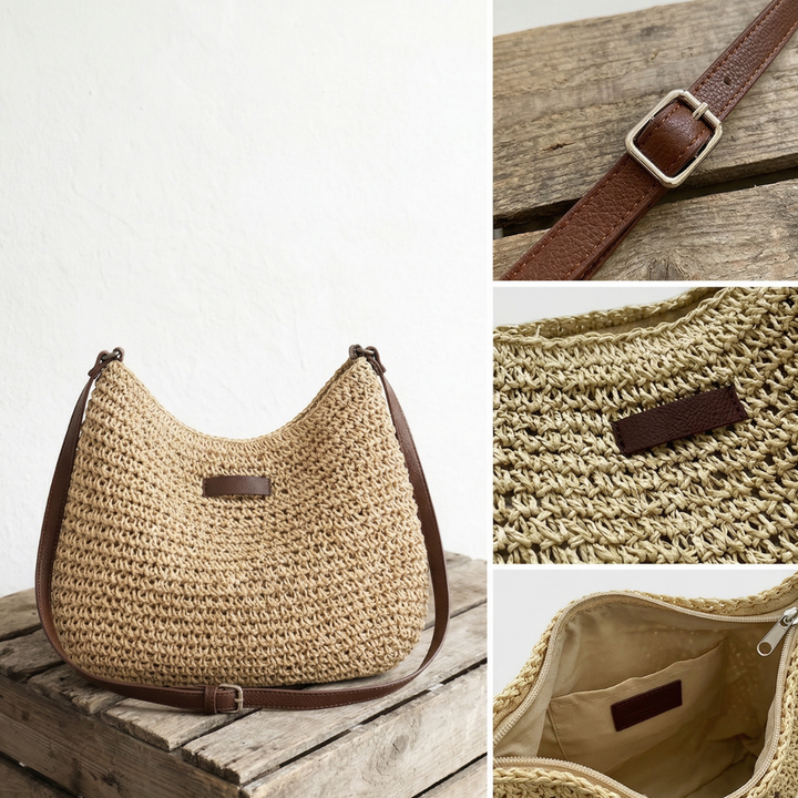 Bag Women Woven Straw Adjustable Strap – Summer
