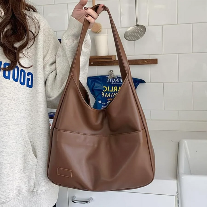 Bag Women Faux Leather with Pockets Casual – Everyday