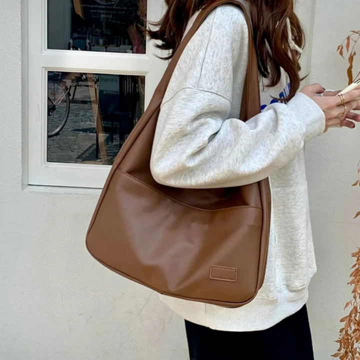 Bag Women Faux Leather with Pockets Casual – Everyday