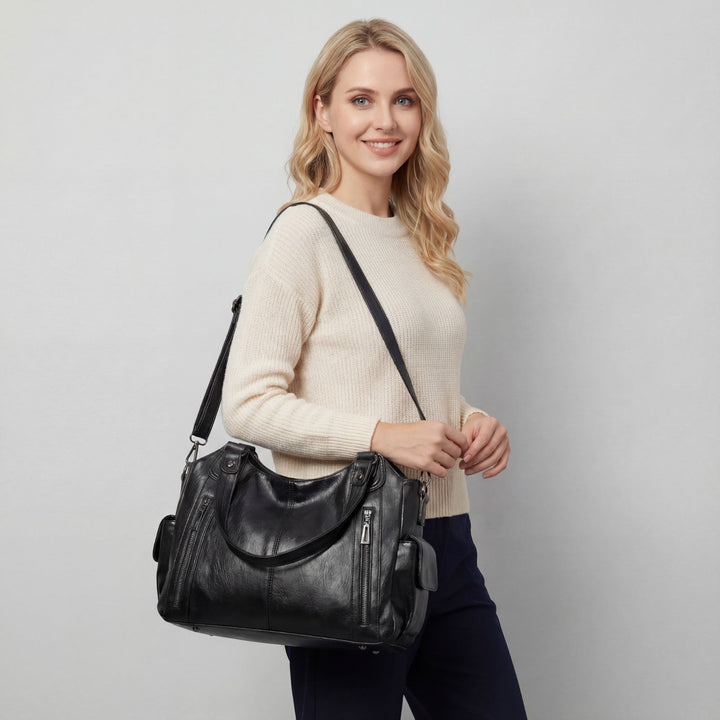 Bag Women Faux Leather Shoulder with Inner Pocket – Casual