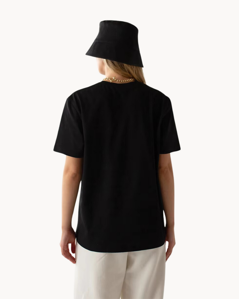 T-Shirt Women Straight Fit Round Neck Cotton – Casual