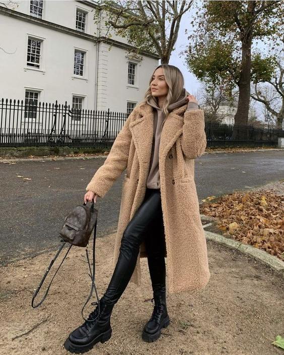 Coat Women Oversized Teddy Long – Winter
