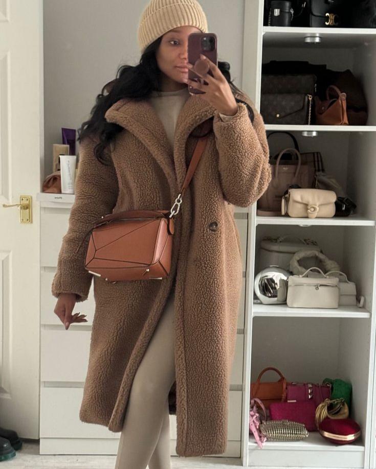 Coat Women Oversized Teddy Long – Winter