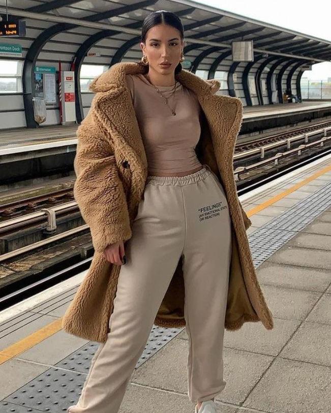 Coat Women Oversized Teddy Long – Winter