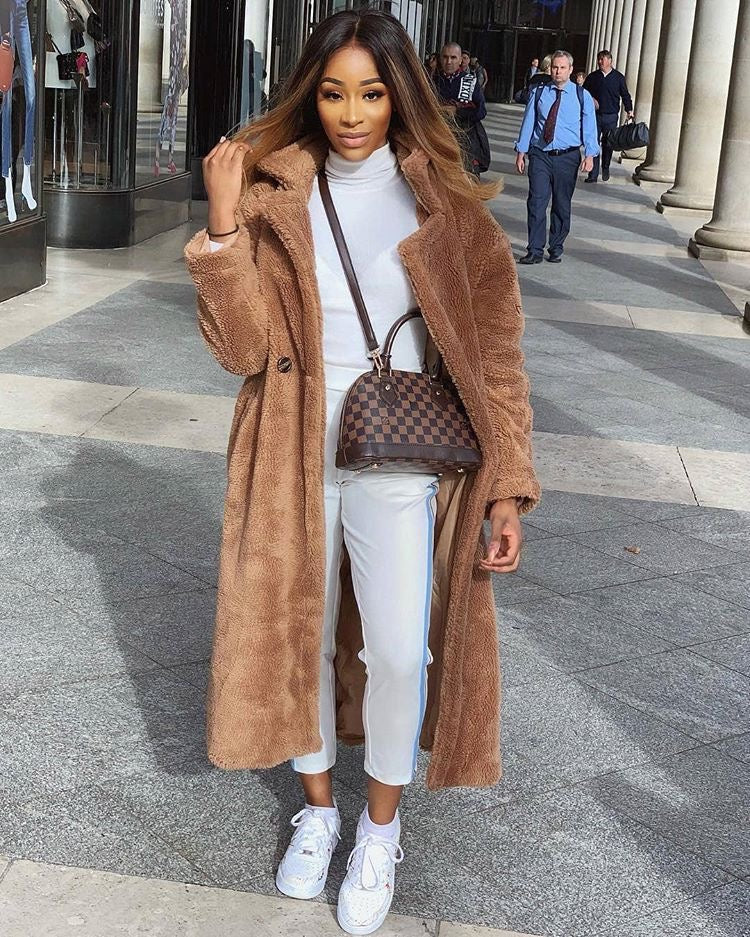Coat Women Oversized Teddy Long – Winter