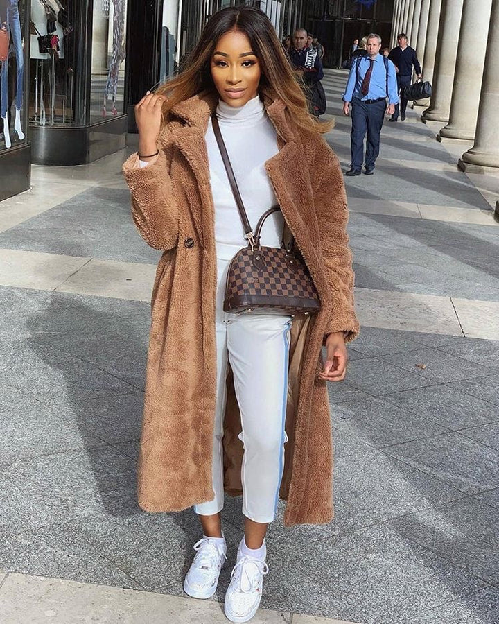 Coat Women Oversized Teddy Long – Winter