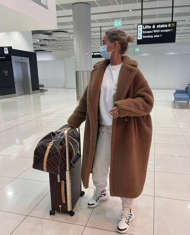 Coat Women Oversized Teddy Long – Winter