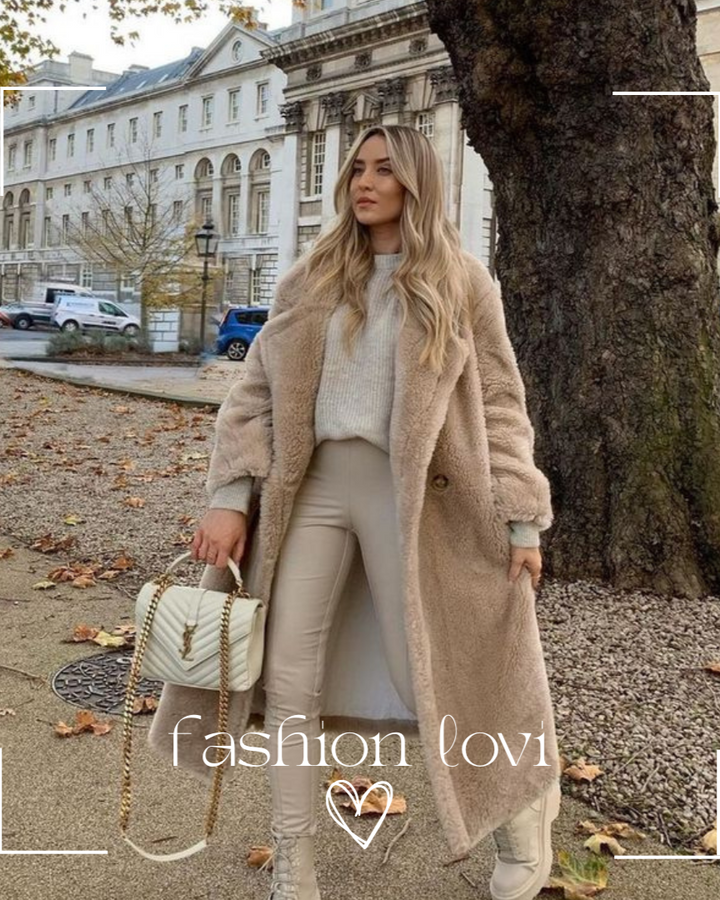 Coat Women Oversized Teddy Long – Winter