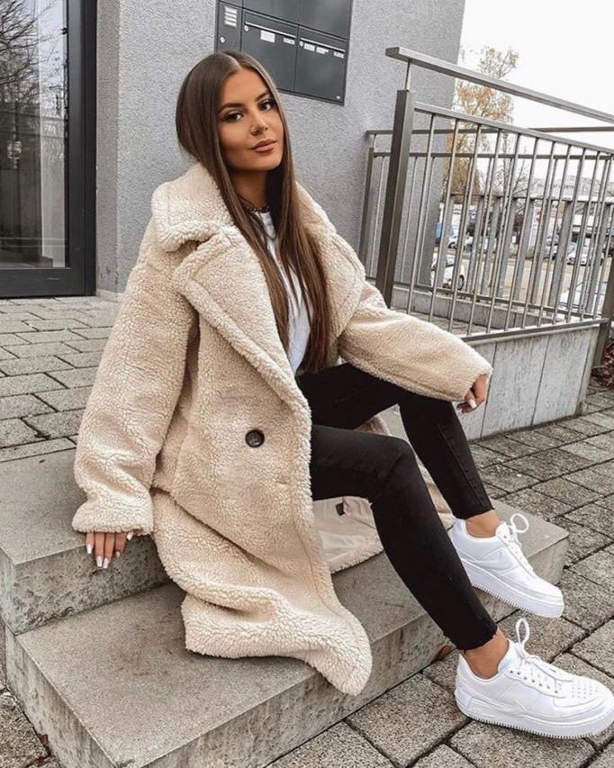 Coat Women Oversized Teddy Long – Winter