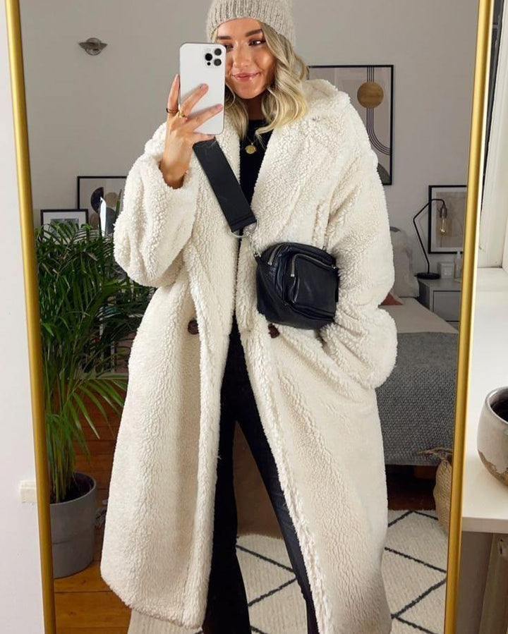Coat Women Oversized Teddy Long – Winter