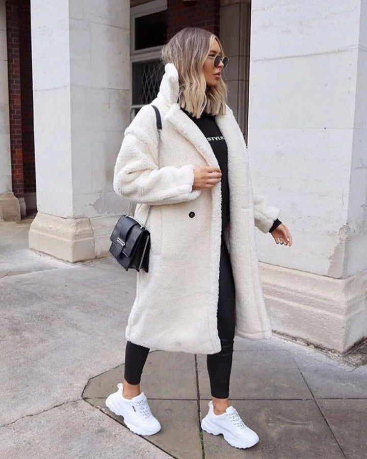 Coat Women Oversized Teddy Long – Winter