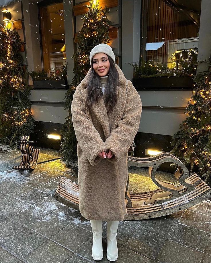 Coat Women Oversized Teddy Long – Winter