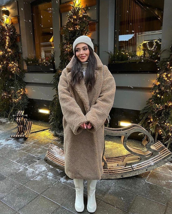 Coat Women Oversized Teddy Long – Winter