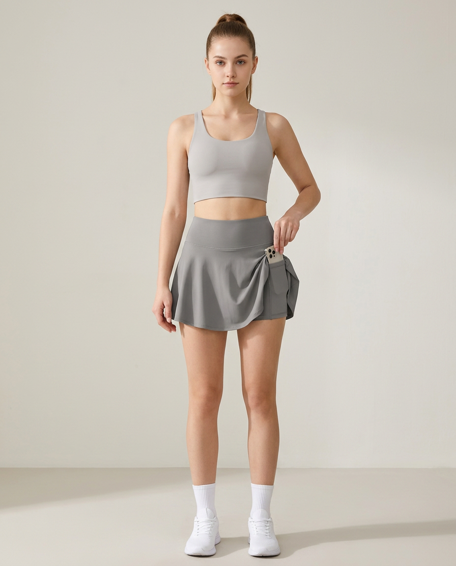 Skirt Women Tennis with Integrated Shorts – Casual