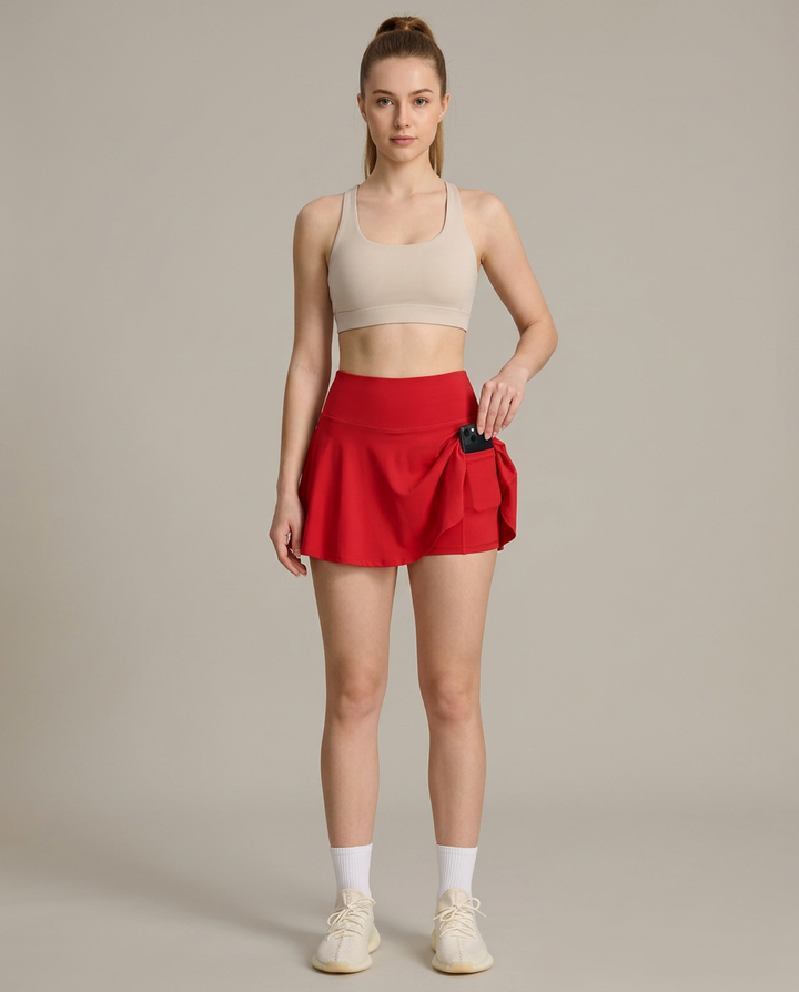 Skirt Women Tennis with Integrated Shorts – Casual
