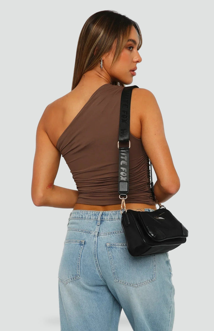 Top Women One Shoulder Pleated Casual – Casual