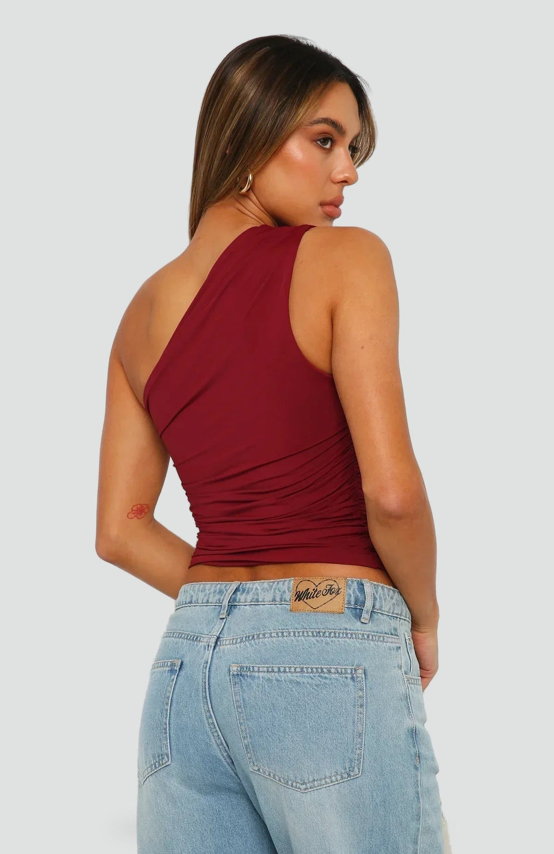 Top Women One Shoulder Pleated Casual – Casual