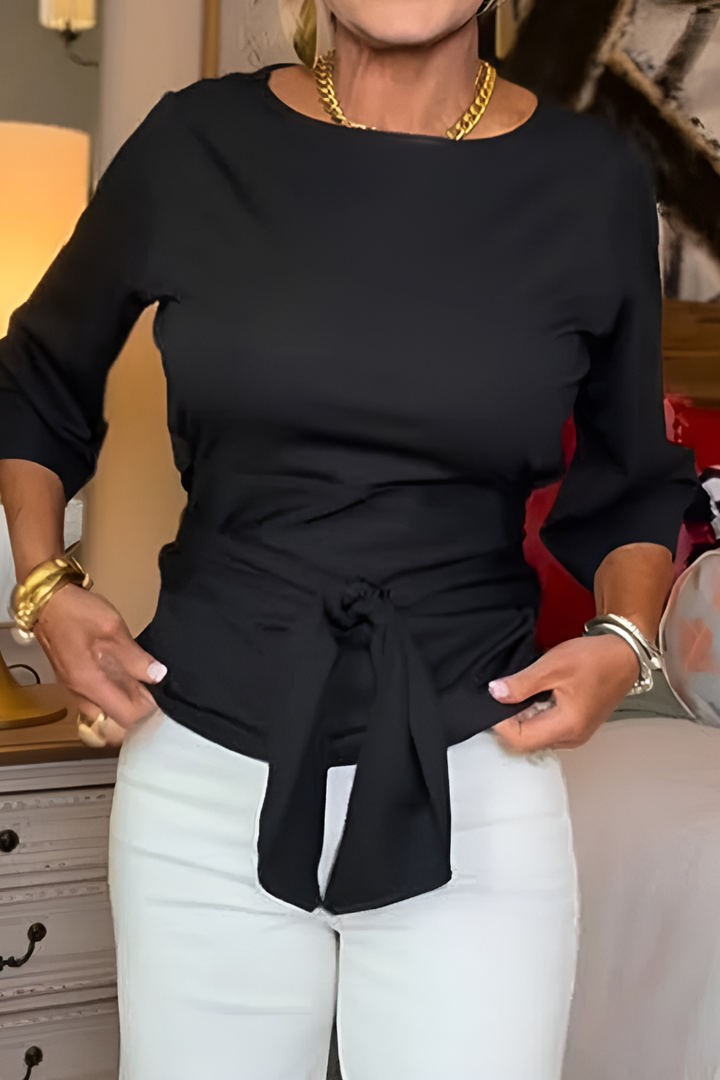 Top Women Casual Waist Tie – Casual