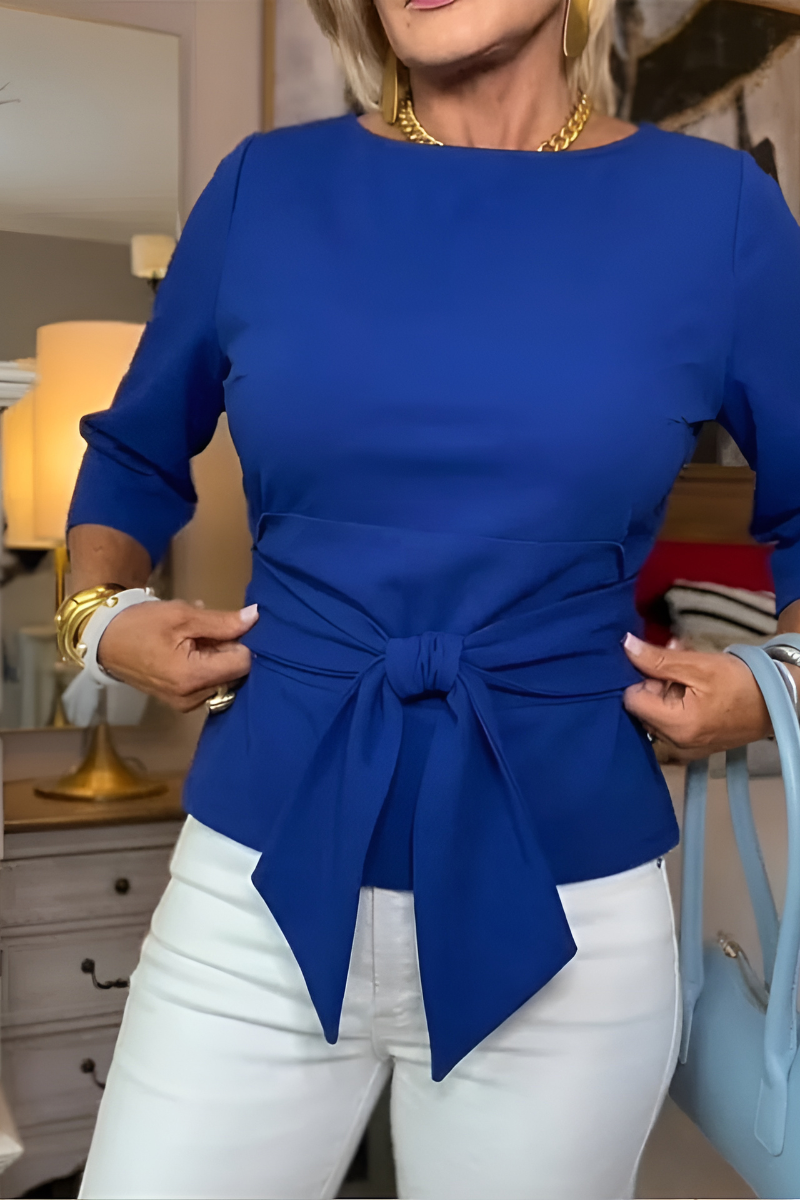 Top Women Casual Waist Tie – Casual