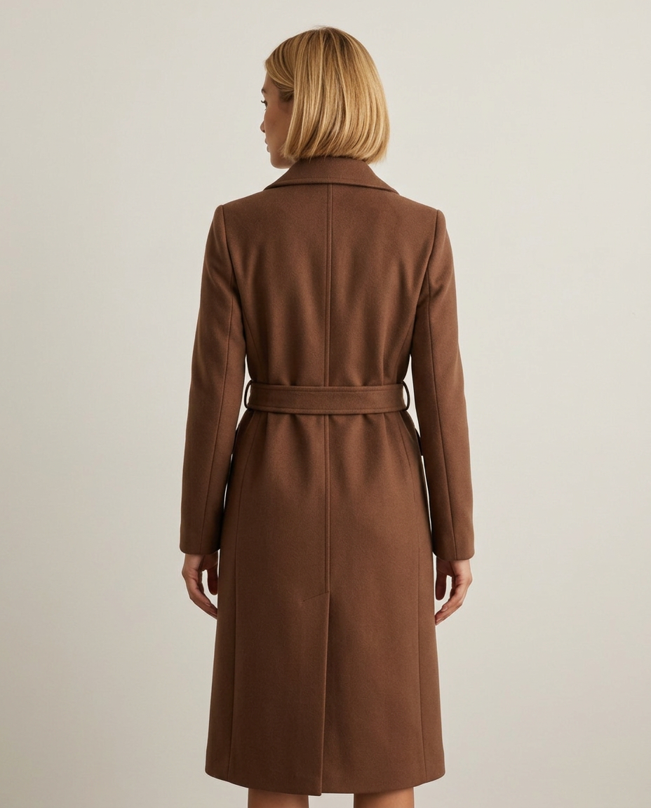 Coat Women Double-Breasted Casual – Casual