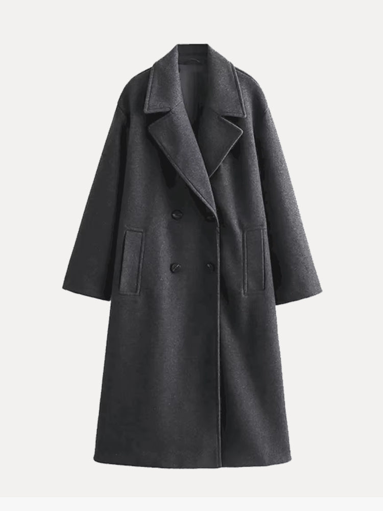 Coat Women Tailored Wool Blend – Winter