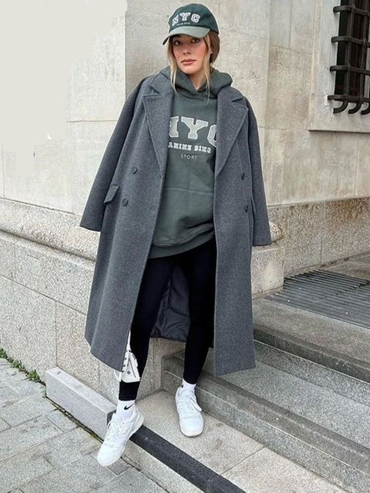 Coat Women Tailored Wool Blend – Winter
