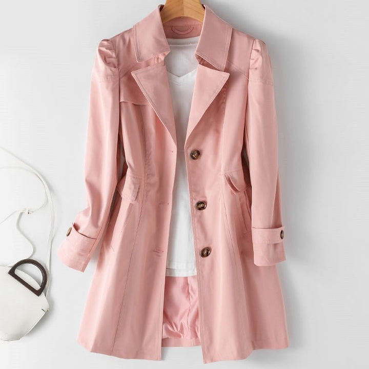 Coat Women Classic Casual Polyester – Casual