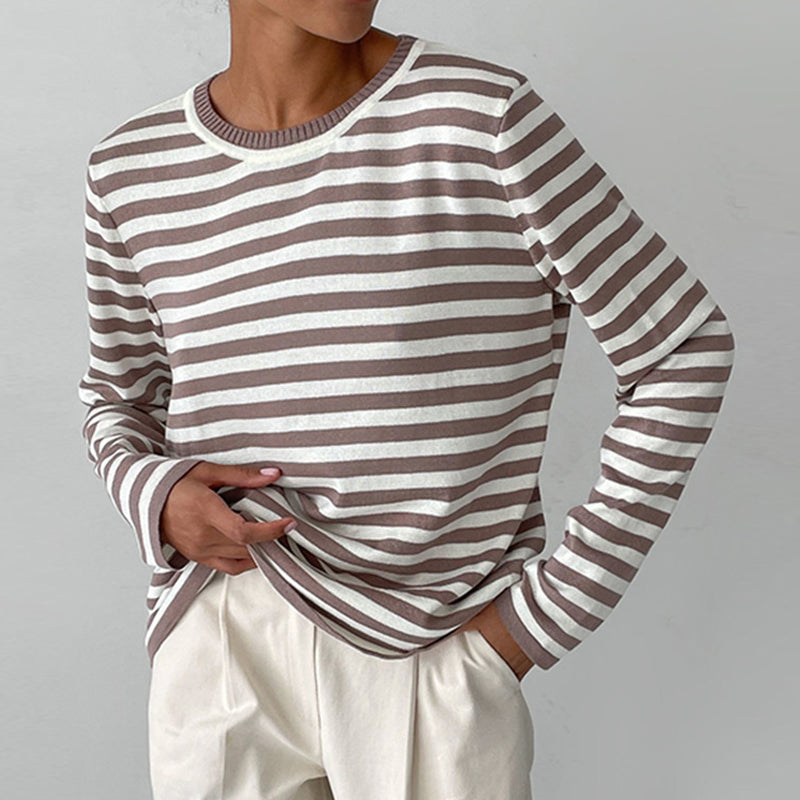 Jumper Women Knitted Striped – Winter