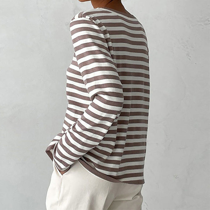 Jumper Women Knitted Striped – Winter
