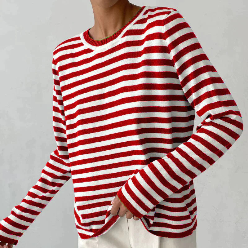 Jumper Women Knitted Striped – Winter