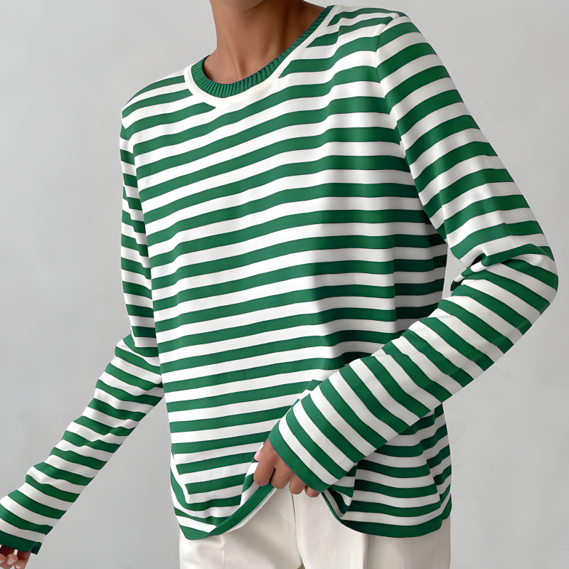 Jumper Women Knitted Striped – Winter