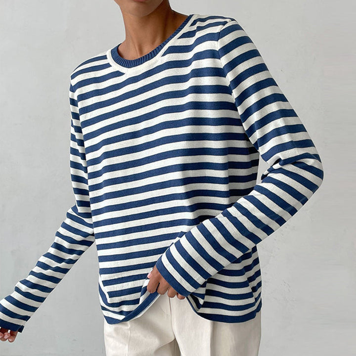 Jumper Women Knitted Striped – Winter