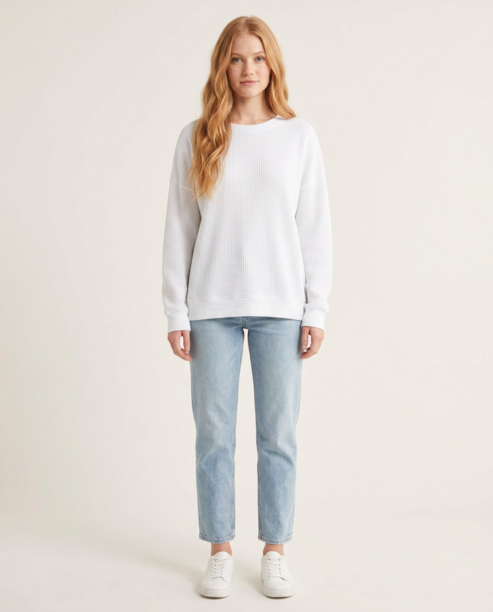 Jumper Women Loose Fit Cotton Blend – Winter