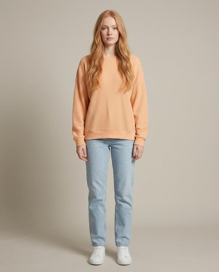 Jumper Women Loose Fit Cotton Blend – Winter