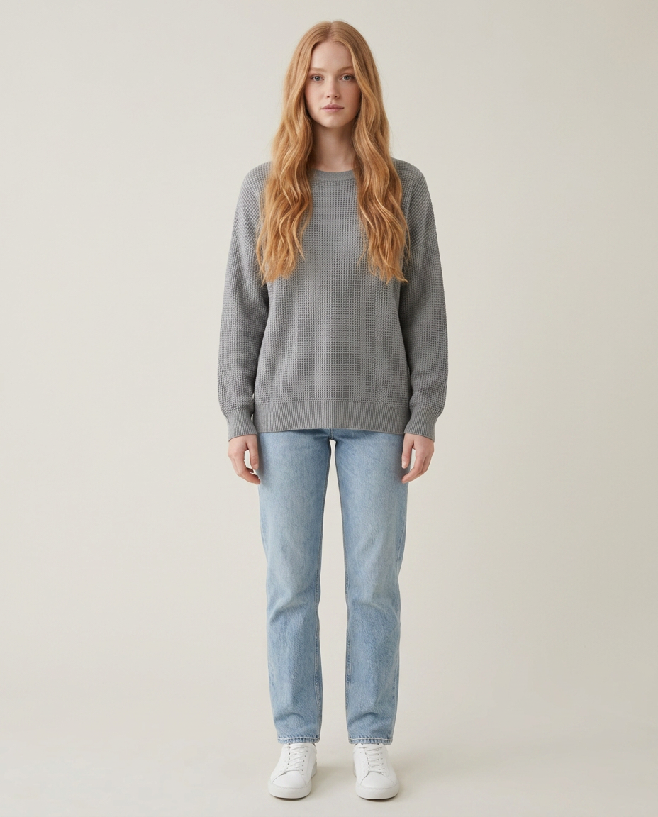 Jumper Women Loose Fit Cotton Blend – Winter