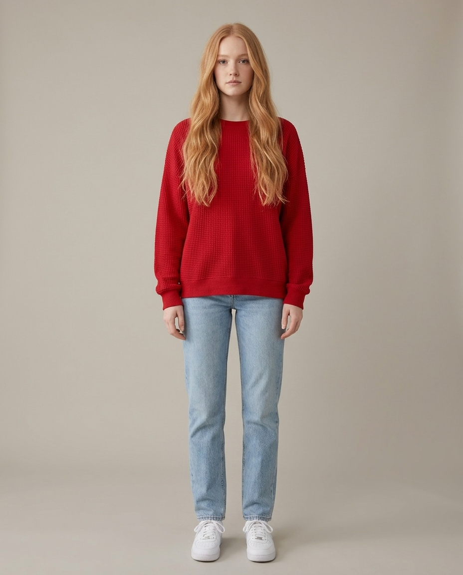 Jumper Women Loose Fit Cotton Blend – Winter