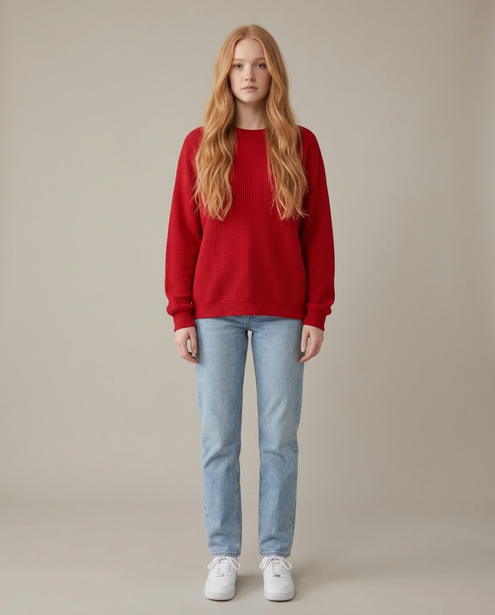 Jumper Women Loose Fit Cotton Blend – Winter