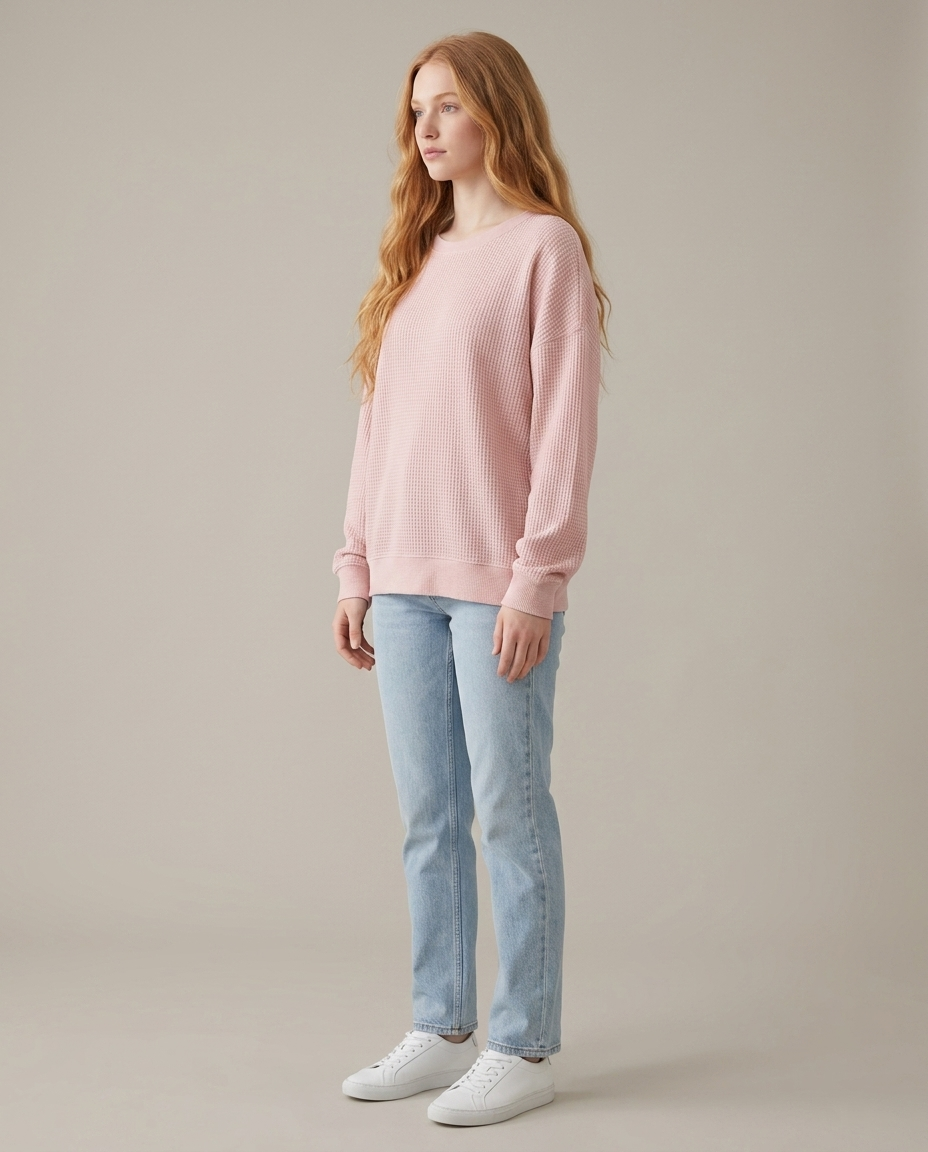 Jumper Women Loose Fit Cotton Blend – Winter