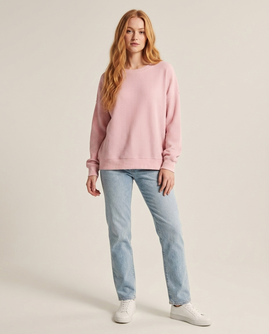 Jumper Women Loose Fit Cotton Blend – Winter