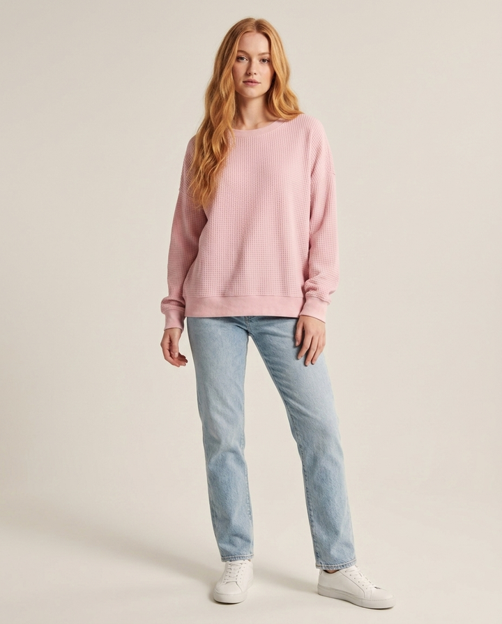 Jumper Women Loose Fit Cotton Blend – Winter