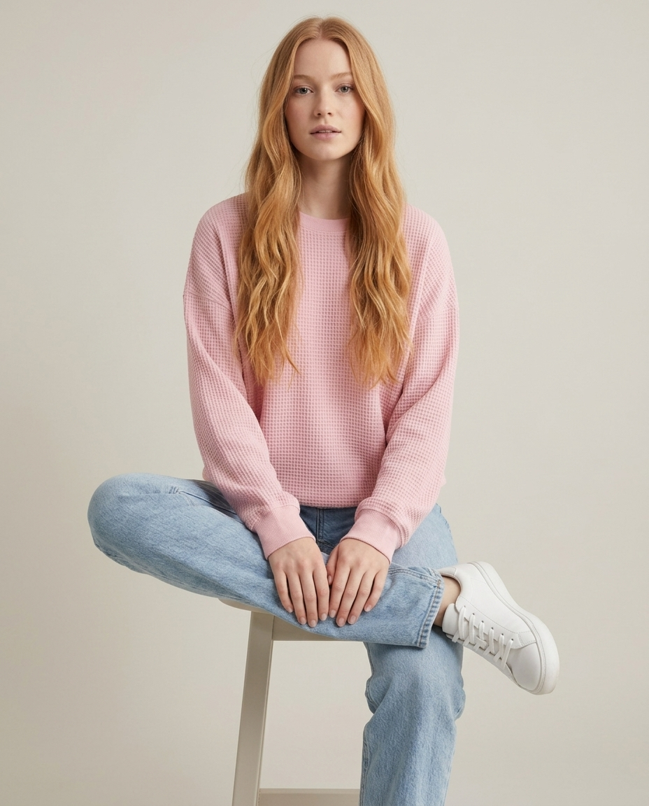 Jumper Women Loose Fit Cotton Blend – Winter