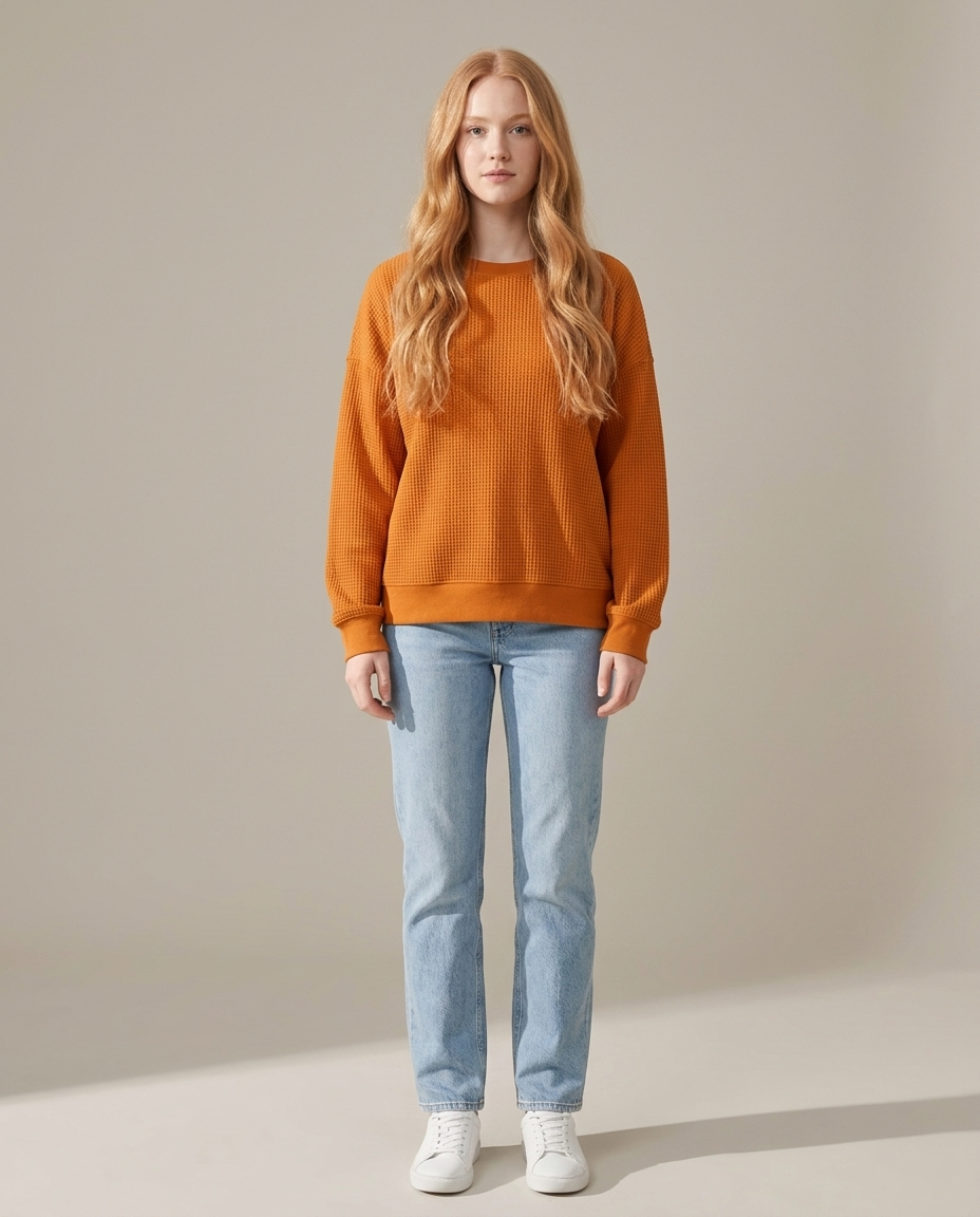 Jumper Women Loose Fit Cotton Blend – Winter