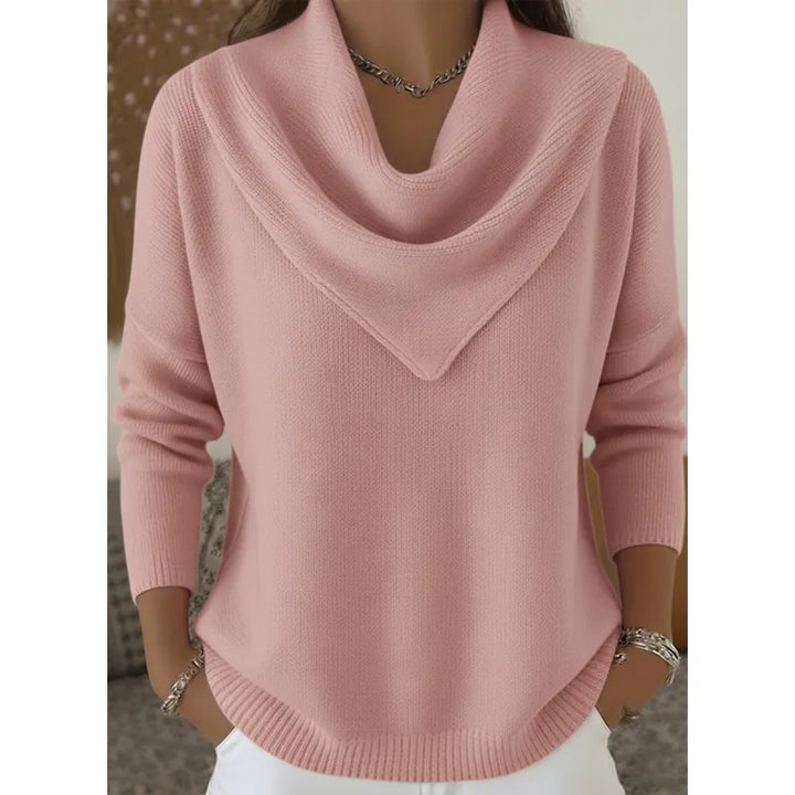 Jumper Women Oversized Thick Knitted Round Neck – Winter