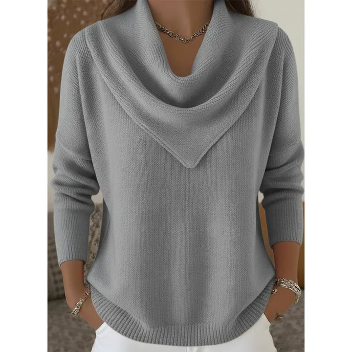 Jumper Women Oversized Thick Knitted Round Neck – Winter