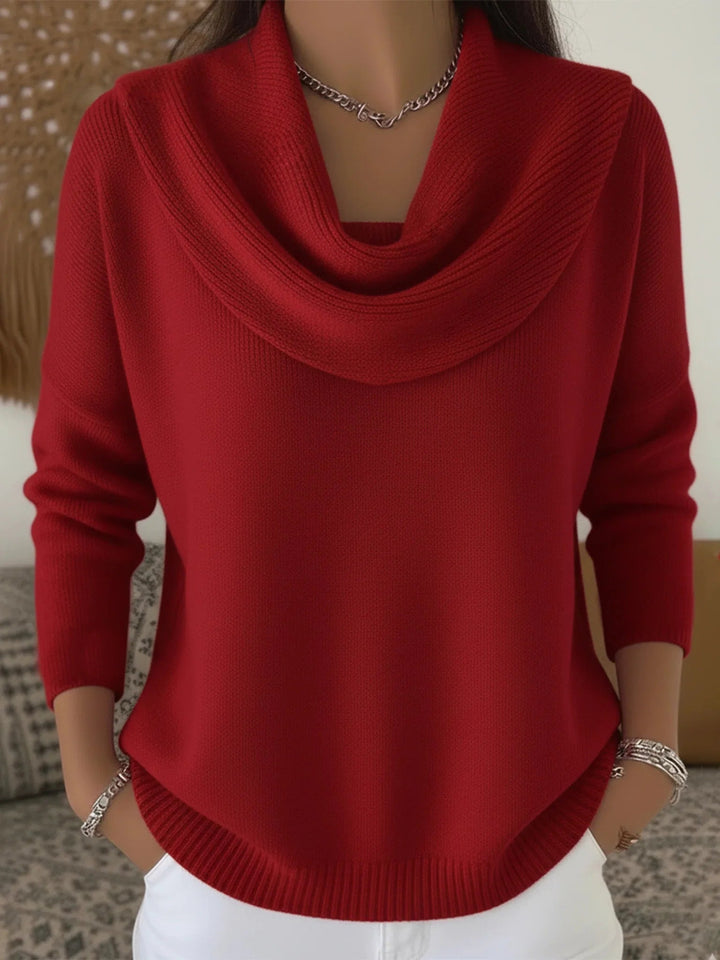 Jumper Women Oversized Thick Knitted Round Neck – Winter