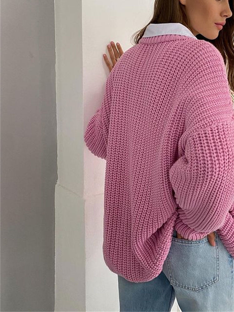 Jumper Women Oversized Chunky Knit – Winter